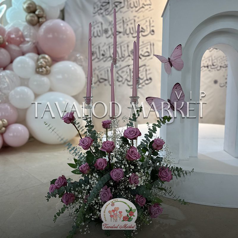 نمونه کار بادکنک آرایی جشن تکلیف 2 گل آرایی جشن تکلیف