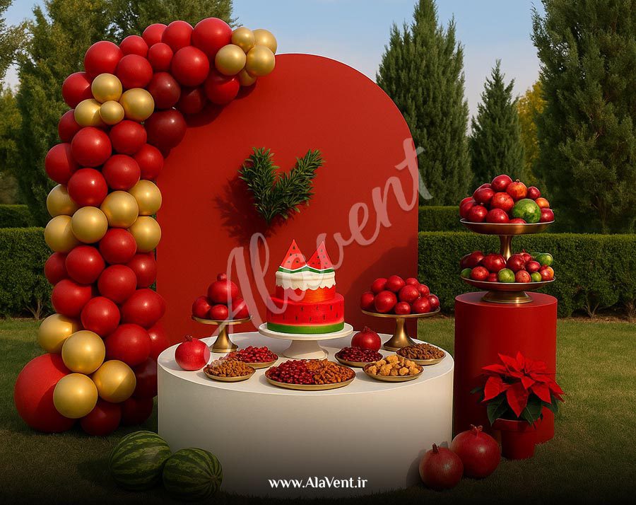 بادکنک آرایی شب یلدا