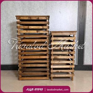 اجاره میز چوبی روستیک